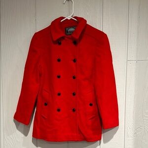 Mackintosh Vintage Red Wool Peacoat